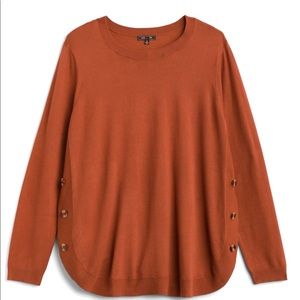 December side button detail pullover